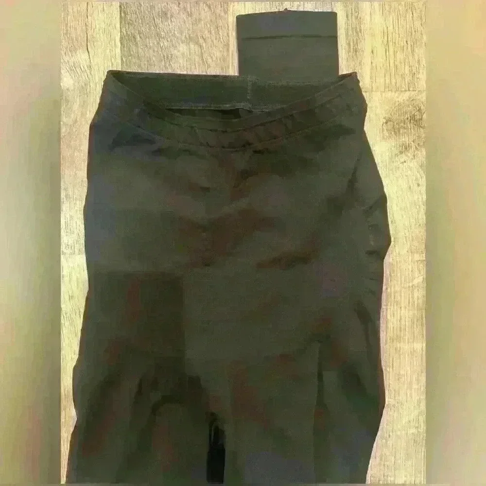 ASSETS RED HOT LABEL SPANX Women's Black Leggings with Leather Trim S petite - Picture 4 of 5